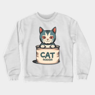 Cat Sardine Crewneck Sweatshirt